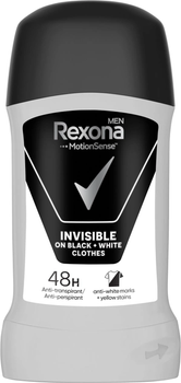 Дезодорант Rexona стик MEN Невидимый на Черном и Белом