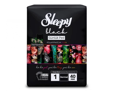Прокладки щоденні Sleepy Black Normal-1 240 мм 40 шт