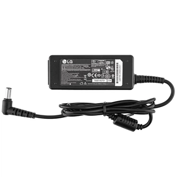 Адаптер живлення для монітора LG — 12V 2A (24W), штекер 6.5×4.4 мм із центральним PIN, чорний, без мережевого кабелю