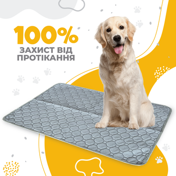 Многоразовая пеленка для собак Pelushka Graphite, 40х60 см
