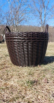 Корзина для дров, плетеная корзина, дровница из ротанга ручной работы 20 л