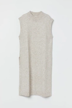 Туника H&M XS светло бежевый меланж 24111014378