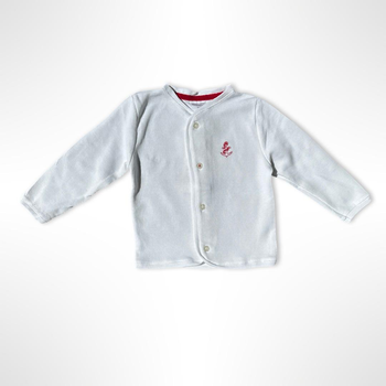 Кофточка ясельна ZEYNO&MEMO organic cotton wear 80 см Белый (0949)