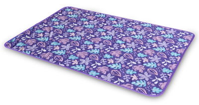 Многоразовая пеленка для детей Pelushka Florals, без противоскользящего покрытия, 60х80 см