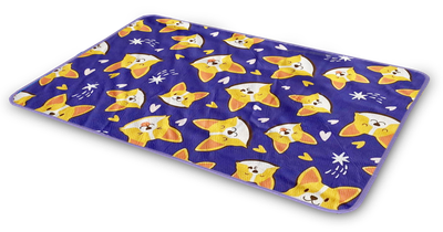 Многоразовая пеленка для детей Pelushka Cute Corgi, без противоскользящего покрытия, 40х60 см