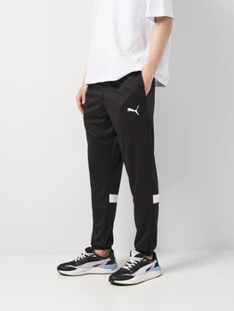 Спортивні штани для футболу чоловічі Puma Individualrise Pant 65947603 L Black-White (4067978201231)