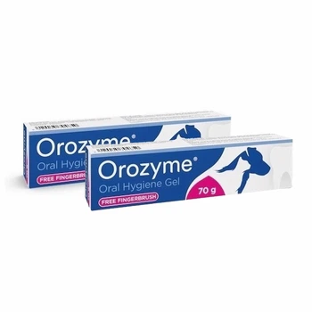 Набор Гель для зубов и десен Orozyme (Орозим) для животных разных видов, профилактика зубного налета ротовой полости 70 г х 2шт