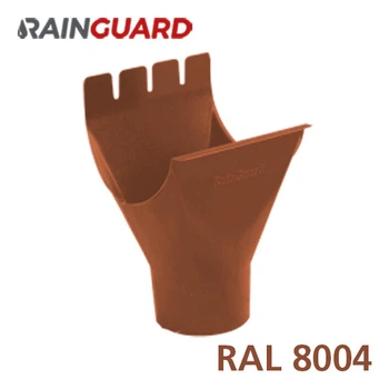 Сливная воронка Дах-Сервіс RainGuard 125/87мм RAL 8004
