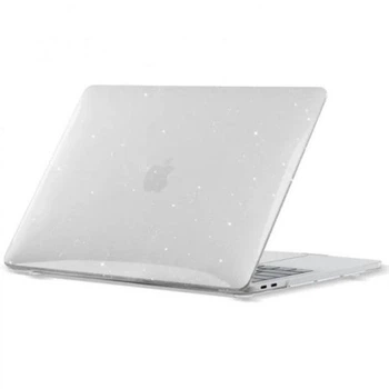 Чехол накладка с блестками HardShell Sky Star Case MacBook Air 13.6 A2681 3113 Transparent