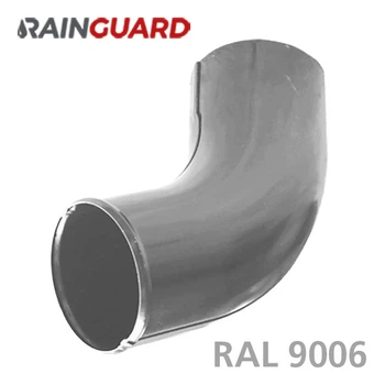Сливное колено Дах-Сервіс RainGuard 87мм RAL 9006
