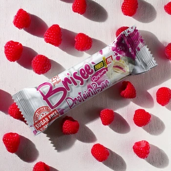 Батончик Power Pro Brisee Protein Bar Sugar Free, 55 грам - Малина