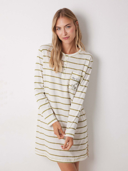 Ночная рубашка женская хлопковая women'secret Mp Ga Sundays Nd 4449083 M Бежевая (8447013357684)