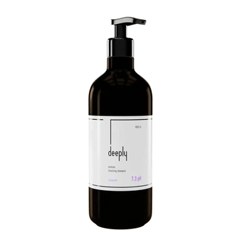 Шампунь глубокой очистки средний 7.3 pH Deeply Medium Cleansing Shampoo 1000 мл, для эффективной очистки и подготовки волос перед салонными процедурами.