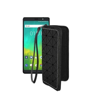 Чохол-гаманець з екошкіри для телефону BlackBerry Evolve Чорний ромб