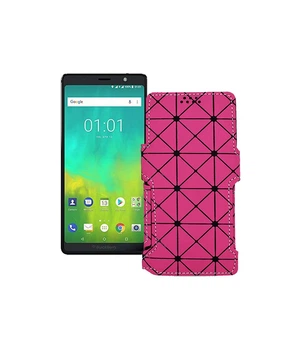 Чохол-книжка з екошкіри для телефону BlackBerry Evolve Рожевий ромб