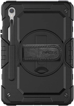 Чехол для планшета ArmorStandart Panzer для Samsung Galaxy Tab S9 FE/S9 с креплением для стилуса Black (ARM82518)