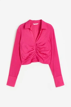 Блуза H&M L малиновый 18021146946