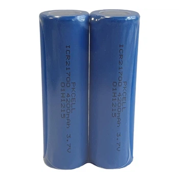 Аккумуляторы PKCELL ICR21700 (3.7V, 4200mAh) Li-Ion 2шт/уп shrink