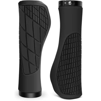Грипсы ручки велосипедные MTB Ergonomic, с замками, черные