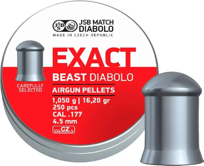 Пули JSB Exact Beast 4.52мм, 1.05г, 250шт