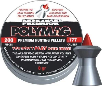 Пули JSB Predator Polymag 4.5мм, 0.52г, 200шт