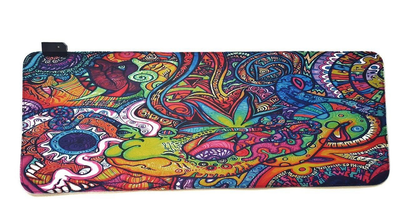 Игровая поверхность, коврик для мыши с подсветкой RGB Сolorful Figures #1 Speed 800x300x4 mm