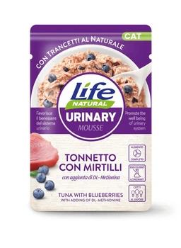 Консерва для котів LifeCat urinary tuna with blueberries, ЛайфКет вологий корм з тунцем та чорницею для підтримки сечовидільної системи котів 70гр