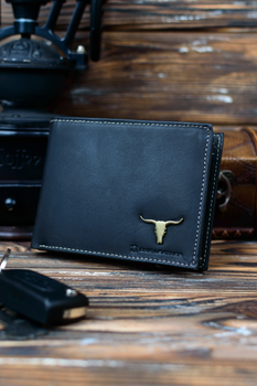 Гаманець чоловічий шкіряний DNK Leather DNK-02-BAW-BLACK
