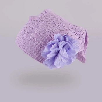 Детская шапка косынка для девочки tutu 02554 46-50 Сиреневая