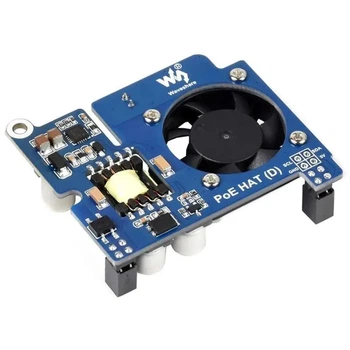 Плата расширения PoE HAT (D) для Raspberry Pi 4 (WAV-19532)