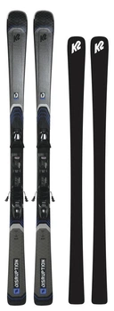Лижі гірські комплект K2 DISRUPTION 76+M2 10 QKCLK 172см Grey/black (10E0009.272.1+10E1013.172.1)