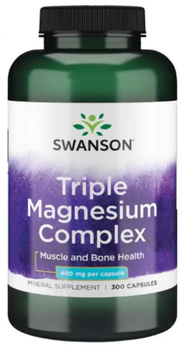 Witaminy Swanson Triple Magnesium Complex 400 mg 300 kapsułek (87614110790)