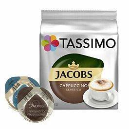 Кофе в капсулах Jacobs by Tassimo Cappuccino Classico (16 капсул = 8 порций)