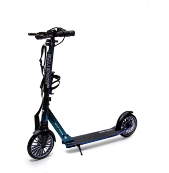 Детский самокат Scale Sports SS-23 + держатель для бутылки + звоночек. Дисковый тормоз. Передний амортизатор. Хамелеон