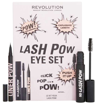 Zestaw Makeup Revolution Eyeliner w kredce żelowej 3 ml + Tusz do rzęs 14 ml (5057566640183)