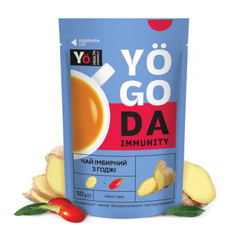 Чай «Імбир та годжі» YOGODA Імунітет 12шт х 50г ШоуБокс