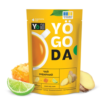 Чай «Імбирний» YOGODA З медом 12шт х 50г ШоуБокс