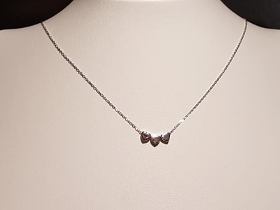 Серебряное колье Сердце. 908-00885 45