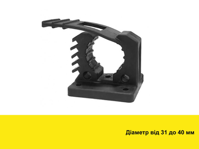 Кріплення Super Fix 31-40 мм для сокири, лопати, ліхтаря, інструменту, зброї, балонного ключа