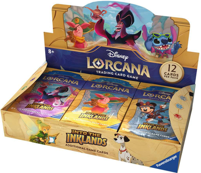 Zestaw kart Ravensburger Disney Lorcana Into The Inklands Booster Set3 Display 24 (5902490426177)