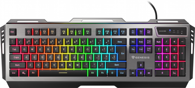 Клавиатура проводная Genesis Rhod 420 RGB USB Black (NKG-1234)