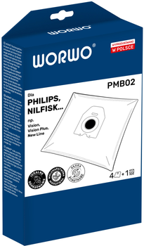 Набір мішків Worwo для пилососа Philips Oslo PMB02 /KPL4 (PMB02)