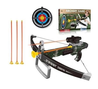 Арбалет дитячий Archery лазерний приціл 3 стріли мішень (ZG 270-383)