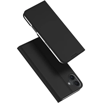 Чехол-книжка Dux Premium Ducis с карманом для визиток для Apple iPhone 16 (6.1") Black