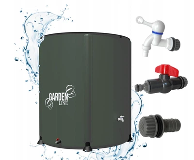 Бочка для сбора дождевой воды 750 л зеленая Garden Line DES6395 резервуар для воды