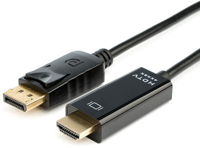 Кабель Atcom DisplayPort -> HDMI 8K/4K 1.8 м Черный (AT20120)