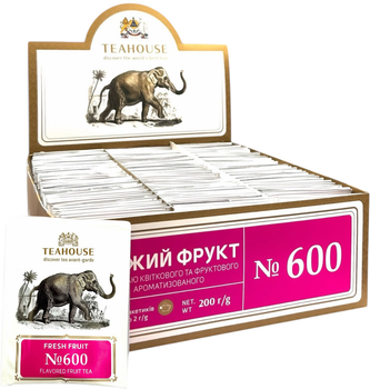 Чай фруктовый Teahouse №600 Свежий фрукт 2 г x 100 конвертов (4820209846171)