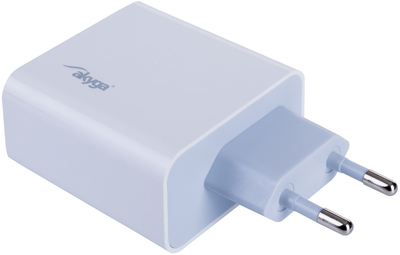 Ładowarka sieciowa Akyga 45W USB-A + Type-C White (AK-CH-18)