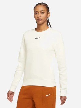 Світшот на флісі жіночий Nike Sportswear Phoenix Fleece DQ5751-133 XS Sail/Black (0196149281100)