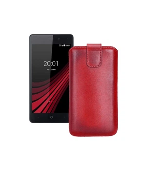 Витяжка з екошкіри для телефону Ergo B502 Basic Червоний